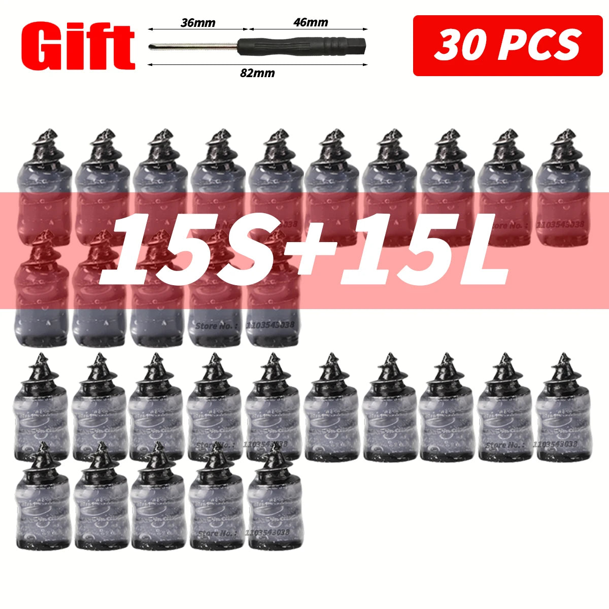 Universal Tire Repair Rubber Plugs – 100pcs Tyre Puncture Repair Kit