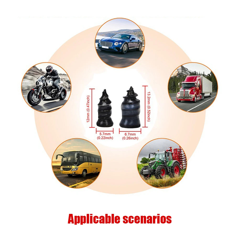 Universal Tubeless Tire Repair Screw Kit – 10/20/30/70pcs Puncture Tool Set