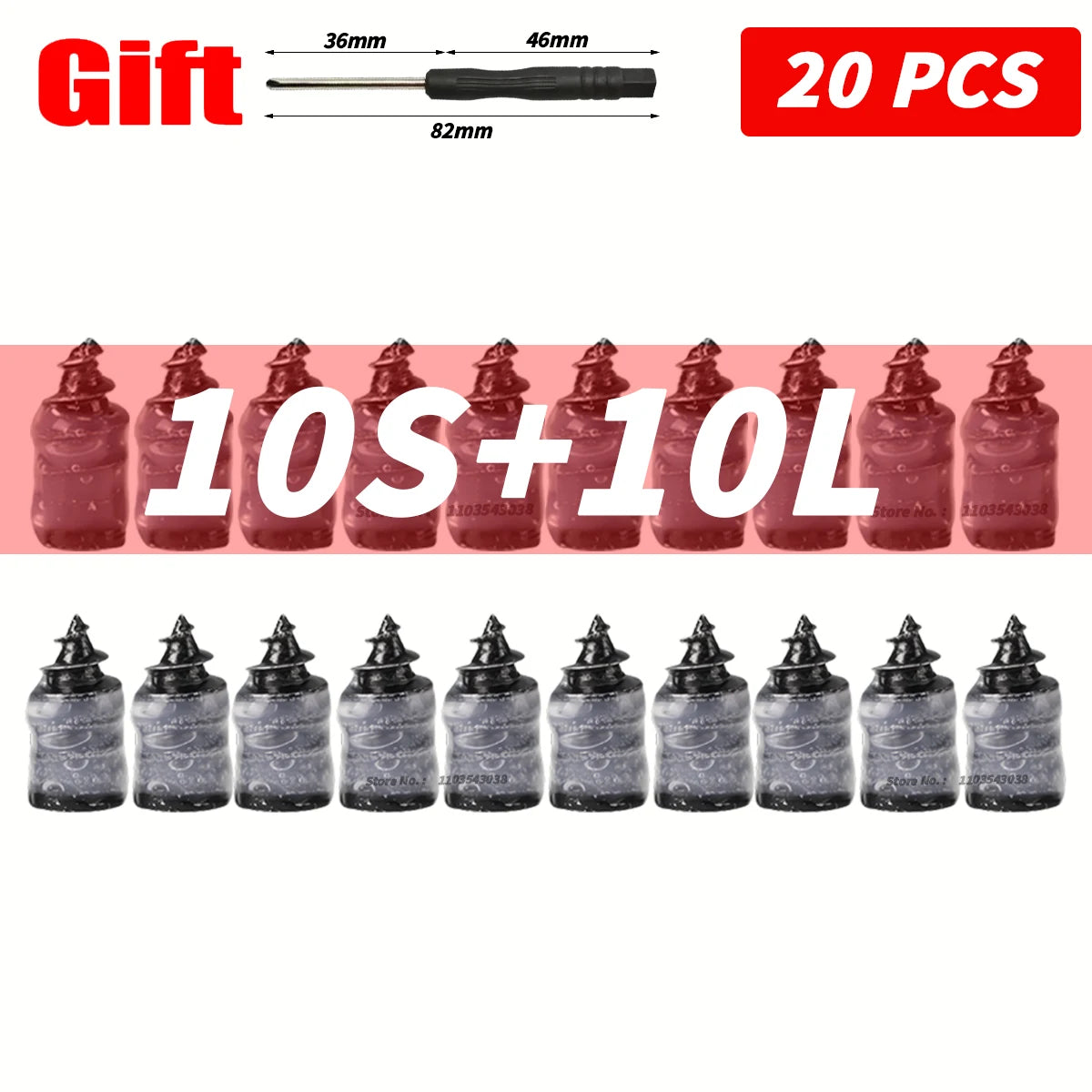 Universal Tire Repair Rubber Plugs – 100pcs Tyre Puncture Repair Kit