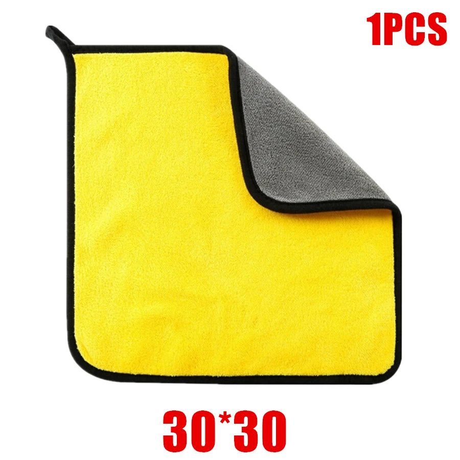 Premium Microfiber Car Cleaning Towels – 6pcs Soft Drying Cloths