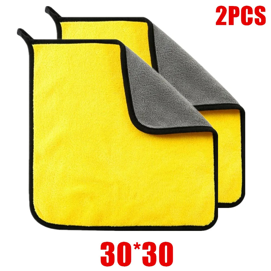 Premium Microfiber Car Cleaning Towels – 6pcs Soft Drying Cloths