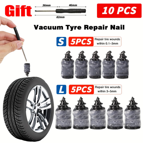 Universal Tire Repair Rubber Plugs – 100pcs Tyre Puncture Repair Kit
